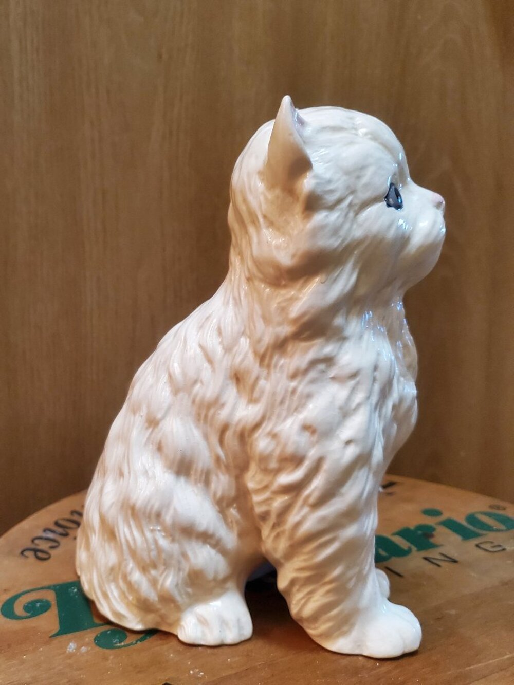 Melba Ware vintage white ceramic Persian cat figurine